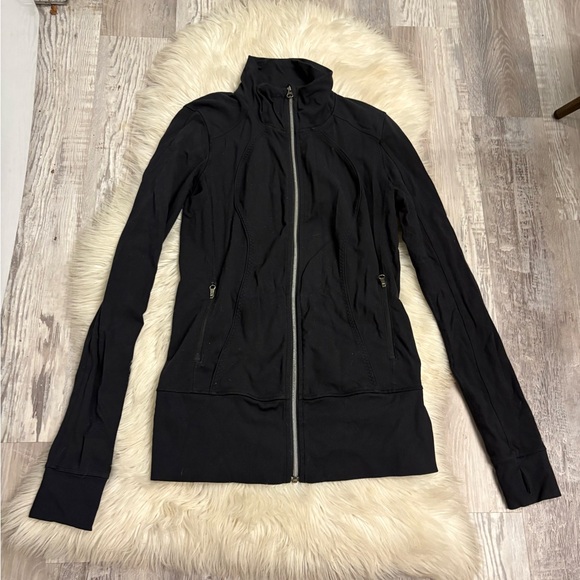 Lululemon Nice Asana Women's Black Jacket sz 8 - Picture 10 of 12